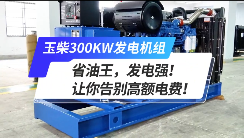 「視頻」玉柴300kw發(fā)電機(jī)組，省油王，發(fā)電強(qiáng)！讓你告別高額電費(fèi)！ 